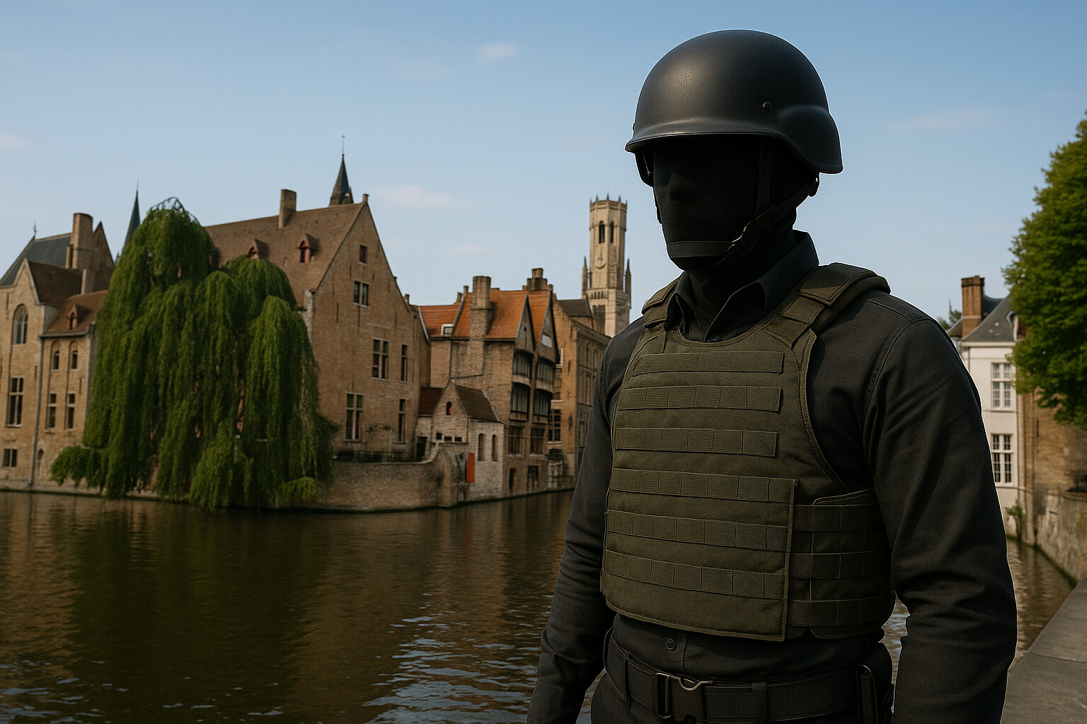 Tactical Presence by Bruges Canal