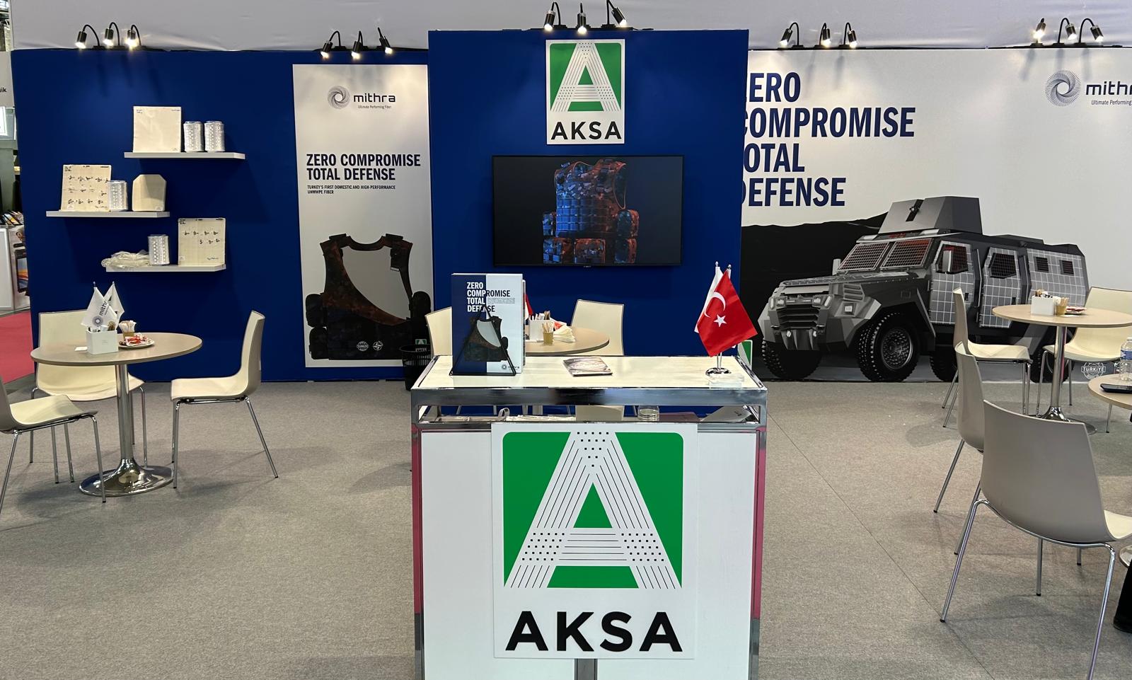 Milipol Stand Aksa Akrilik Mithra UHMWPE Fiber